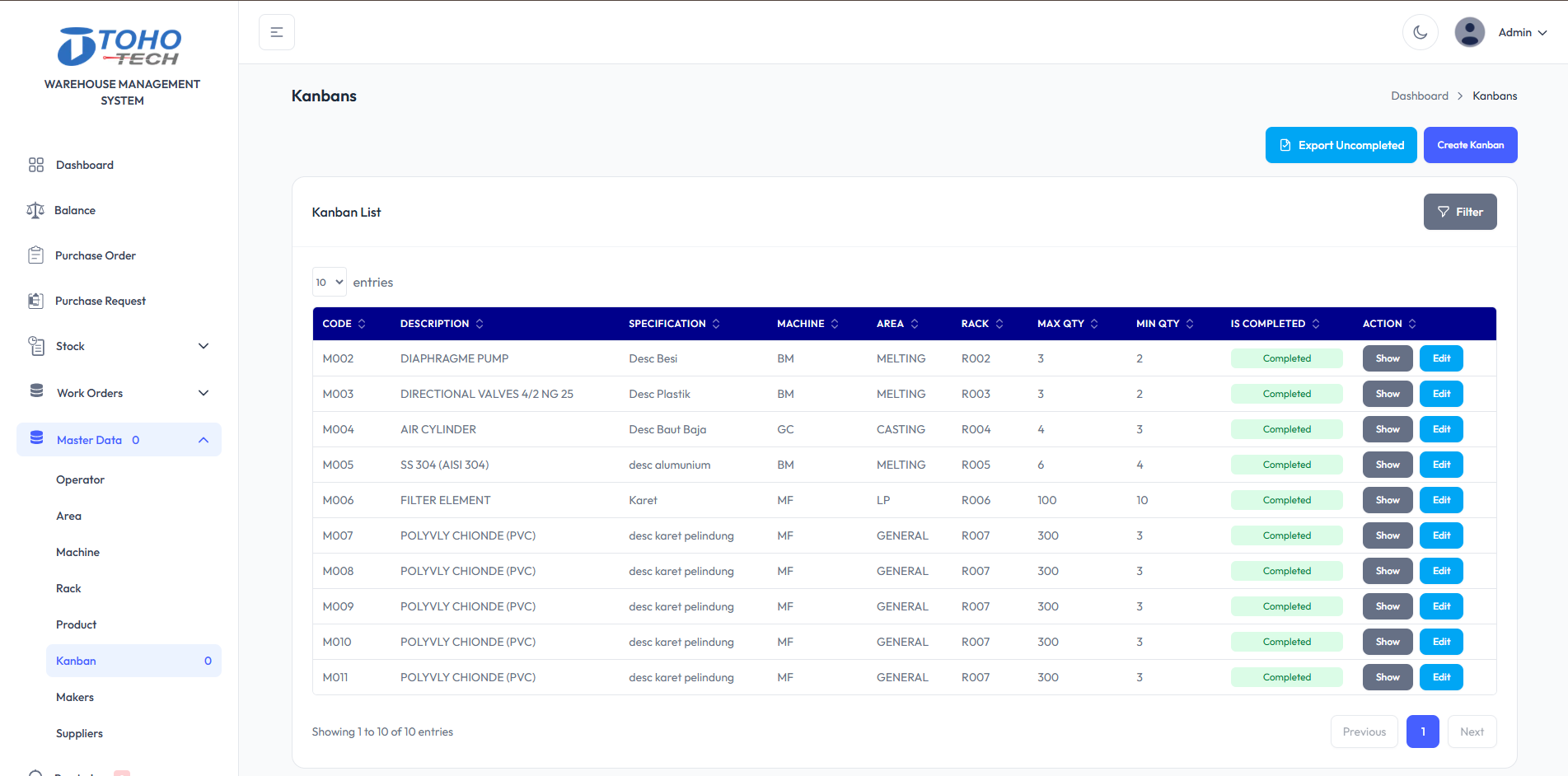 Warehouse Management System (WMS)