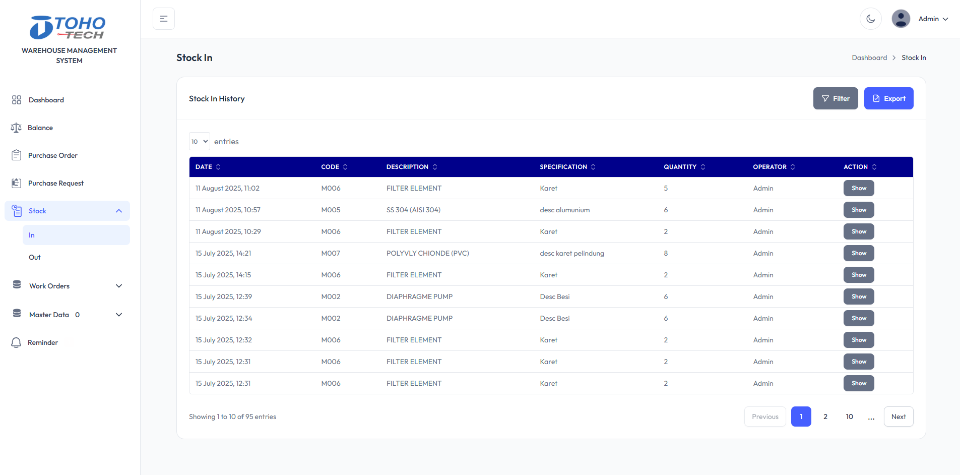 Warehouse Management System (WMS)